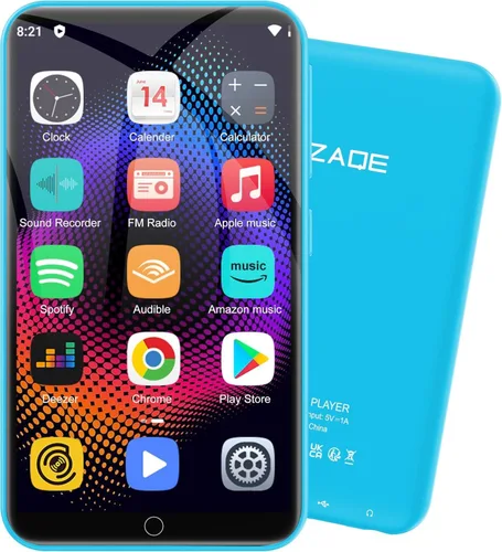 Vista 15 de 160GB MP3 Player, MP4 Player with Bluetooth and WiFi, ZAQE 4.02" Bluetooth Music Player, HiFi Sound Digital Music, MP3 & MP4 Player with Spotify