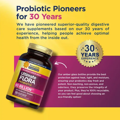Vista 5 de Renew Life Ultimate Flora Probiótico para mujer 65 mil millones de UFC