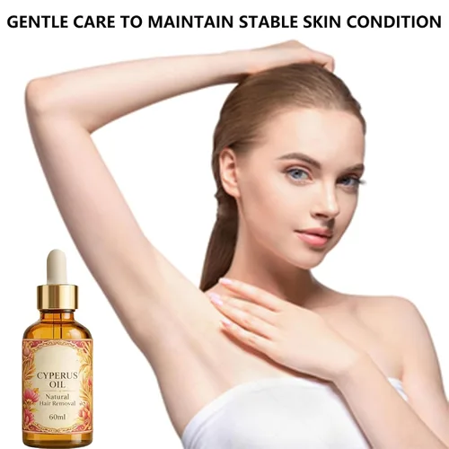 Vista 2 de Natural Cyperus Oil for Hair Removal - Cyperus Rotundus Oil for Face, Underarms, Legs & Body - Gentle Skin Smoothing Essential Oil for Post-Shaving