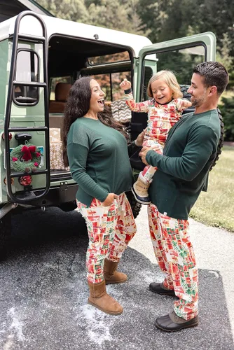 Vista 3 de Burt's Bees Baby Baby Girls' Family Jammies Matching Holiday Organic Cotton Pajamas
