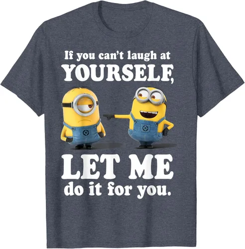 Vista 84 de Camiseta gráfica de Minions de Mi villano favorito: Ríete de ti mismo Negro