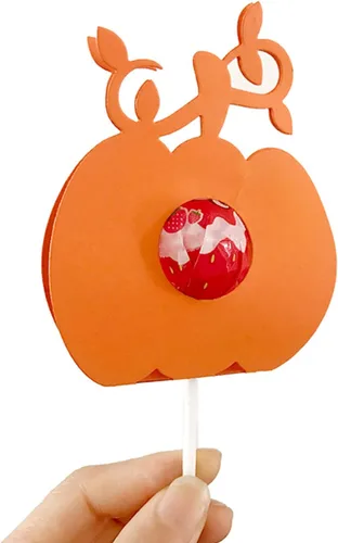 Vista 8 de ljhnba Soporte para piruletas de calabaza de Halloween, troqueles de corte, accesorios de decoración de álbumes de fotos, manualidades para diario
