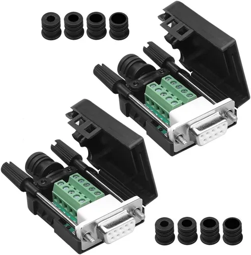 Vista 16 de 10PCS DB9 Solderless Serial a 9pin macho hembra conector de ruptura