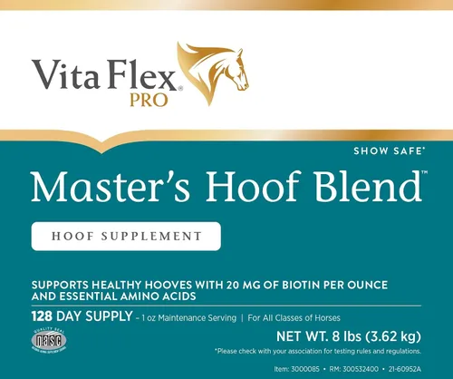Vista 2 de Farnam Vita Flex Master's Hoof Blend fórmula de salud de pezuñas, suministro para 128 días, 8 libras