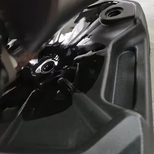 Vista 6 de XMT-MOTO Bandeja de drenaje de aceite ABS de perfil bajo, contenedor de almacenamiento para cambio de aceite, todoterreno, ATV, UTV, motocicleta, 2