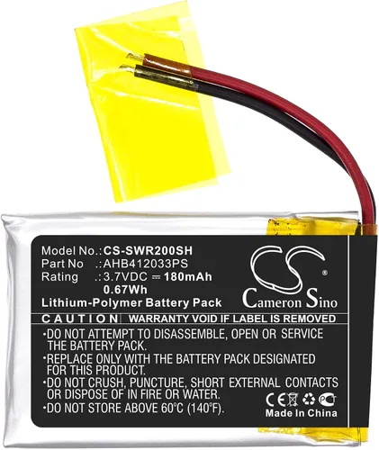 Vista 3 de 180mAh / 0.67Wh Battery for Sony SmartWatch 2, SW2 PN:Sony AHB412033PS