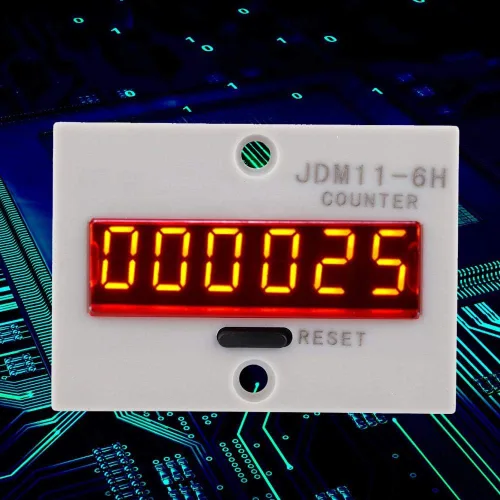 Vista 6 de Contador electrónico, JDM11-6H sin contador de voltaje, 6 dígitos electrónico LED Digital Display Counter Relay (CA/DC12V)