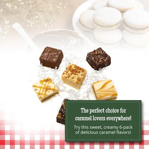 Vista 4 de Valley Fudge, caja de regalo para amantes del caramelo, dulce de azúcar artesanal fresco, mantequilla real, caramelo gourmet a granel, envuelto