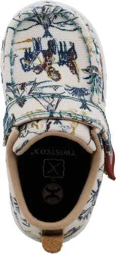 Vista 5 de Twisted X Infant-Chukka - Moc de conducción, marfil y turquesa, 4 M, Marfil y Turquesa