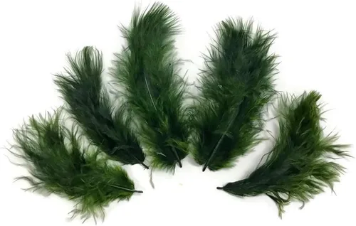 Vista 10 de 1/4 lb - Aqua Blue Pavo Marabou Corto Plumas Sueltas Mullidas Al Por Mayor A Granel