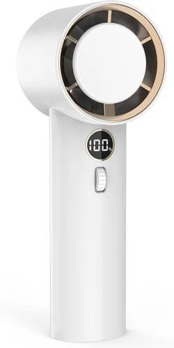 Vista 10 de Ventilador portátil, ventilador turbo personal de mano con 1-100 velocidades ajustables, 5000 mAh [15 horas de tiempo de trabajo máximo] recargable