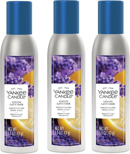 Vista 2 de Yankee Candle Ambientador Concentrado en Aerosol para Habitaciones, Eliminador de Olores para el Hogar, Baño, Manzana y Calabaza, 1.5 Oz