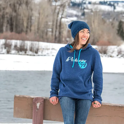 Vista 3 de Polaris - Gorro de punto de semilla para mujer con pompones
