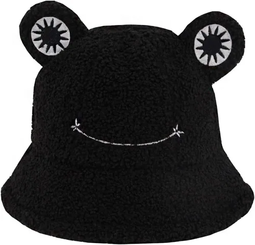 Vista 13 de Haoohu Gorra de algodón para adultos, diseño de rana, sombrero de sol para fiesta de disfraces