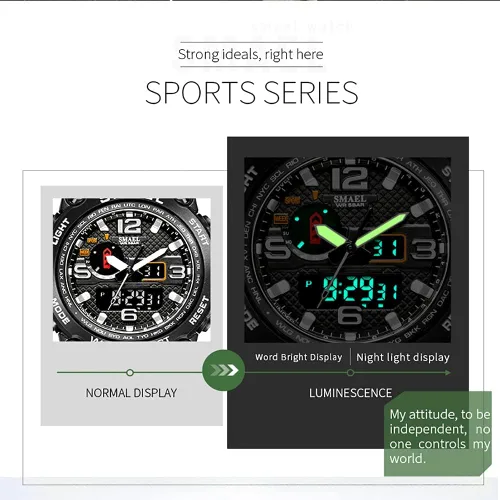 Vista 3 de Fashion Mens Watches LED Sport Waterproof Top Luxury Brand Digital Male Quartz Wrist Watch