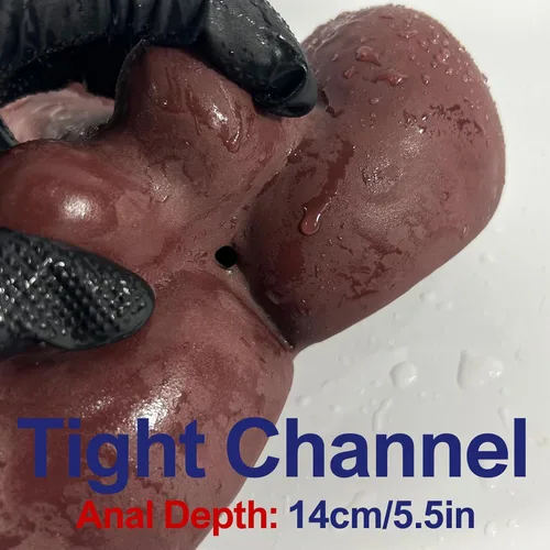 Vista 5 de Consolador Torso Muñeca Sexual para Masturbación Femenina, TPE Sexdoll Consolador Enorme Flexible para la Parte Inferior, Juguete Masturbador