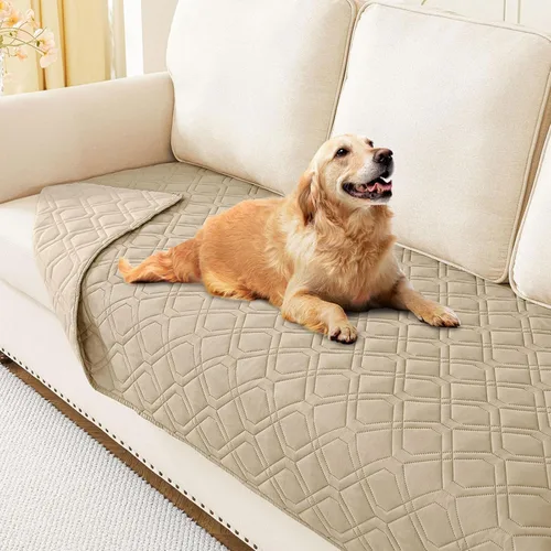 Vista 75 de hyha - Manta impermeable para cama de perro, mantas suaves para mascotas, funda impermeable para sofá para perros, fundas reversibles lavables