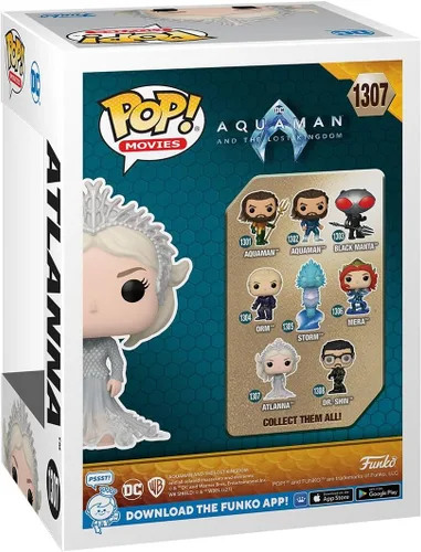 Vista 3 de Funko Pop! Movies: DC - Atlanna - Aquaman - Figura de vinilo coleccionable - Idea de regalo - Producto oficial - para niños y adultos - Fans