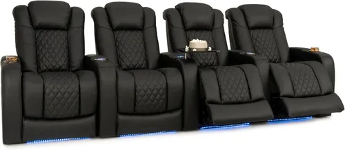 Vista 51 de Seatcraft Virtuoso 365 - Asiento de cine en casa (3 unidades), color ébano