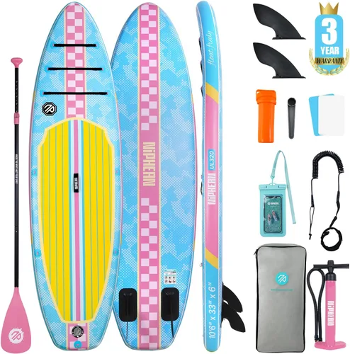 Vista 18 de Niphean Inflatable Stand Up Paddle Board with SUP Accessories