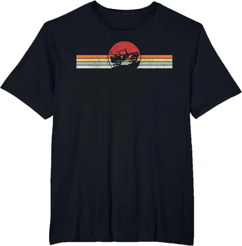 Vista 35 de Camiseta retro vintage Off Road 4X4 Negro