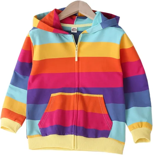 Vista 2 de Julerwoo - Sudaderas de algodón para niña, color rosa, con capucha y estampado de dinosaurios