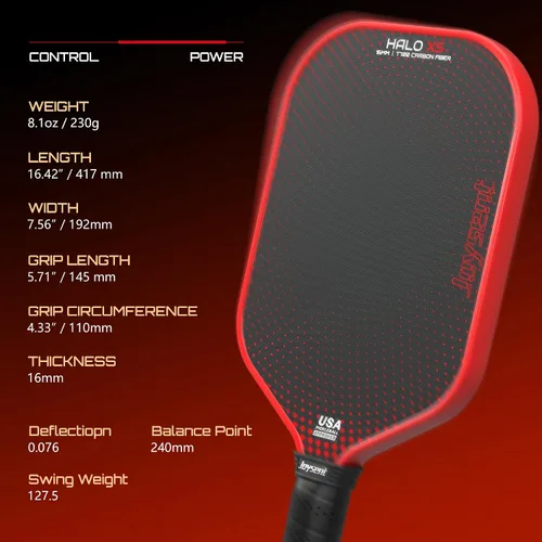 Vista 5 de Juego de palas de pickleball aprobadas por USAPA T700 de fibra de carbono con pala de pickleball para principiantes, raqueta de pickleball Core
