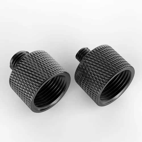 Vista 2 de Donuts Adaptador de soporte de micrófono 5/8 a 3/8 y 5/8 a 1/4 adaptador de rosca de micrófono Combo Pack para soportes y soportes de micrófono