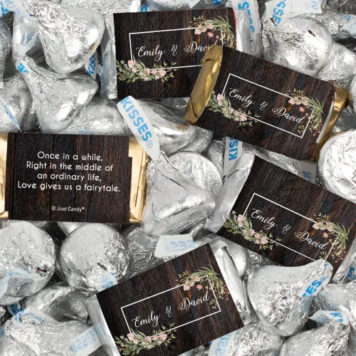 Vista 16 de 128 piezas de dulces de boda personalizados en miniatura y besos