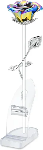 Vista 13 de Urna de cremación de flores de rosa para cenizas, humanos, adultos, mujeres, hombres, de acero inoxidable, mini urnas decorativas para cenizas