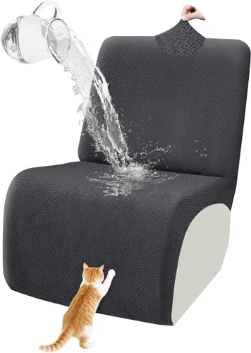 Vista 110 de ALIECOM Fundas 100% impermeables para sofá seccional reclinable, forma de L, elásticas, para esquina, funda para sofá seccional reclinable, lavable