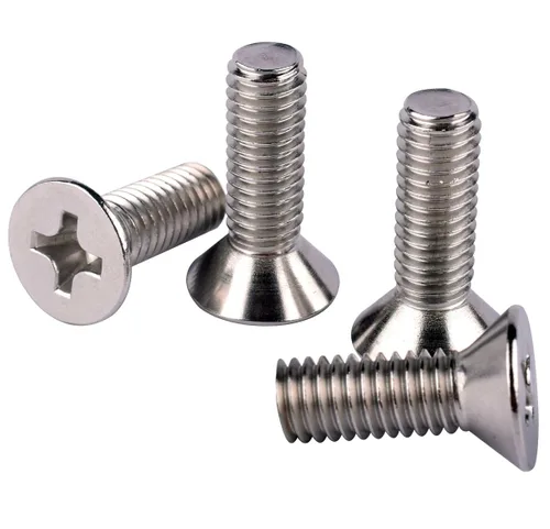 Vista 12 de 20 piezas de tornillos de máquina Phillips de cabeza avellanada plana de 1/4-20 x 1-1/2" UNC, acero inoxidable 304 18-8, rosca completa, rosca gruesa