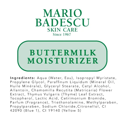 Vista 5 de Mario Badescu Crema hidratante facial con suero de leche para mujeres y hombres, hidratante facial ideal para pieles mixtas o secas, crema facial