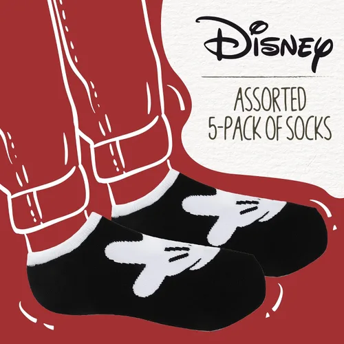 Vista 2 de Disney Mickey Mouse - Paquete de 5 calcetines para mujer
