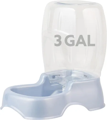 Vista 9 de Petmate Pet Cafe Dispensador de agua por gravedad para gatos y perros, cuenco de agua para gatos y perros, fabricado en Estados Unidos, 0.75 AZUL
