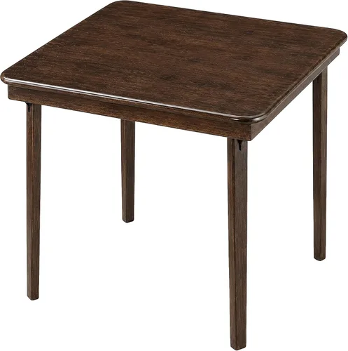 Vista 11 de Stakmore - Mesa plegable clásica de madera con borde recto, 32 pulgadas Cereza