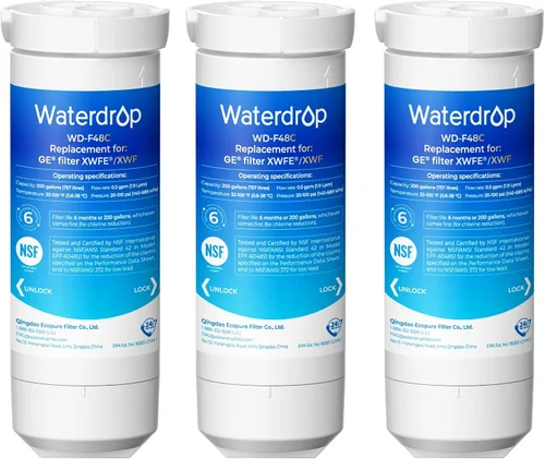 Vista 15 de Waterdrop Filtro de agua XWFE®, repuesto para GE® XWFE®, chip incorporado