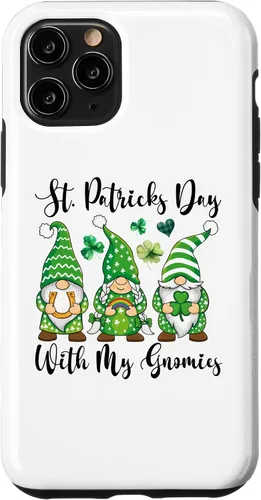Vista 21 de iPhone 16 St Patricks Day Tee Shamrock Shirt Three Gnomies St Patricks Case