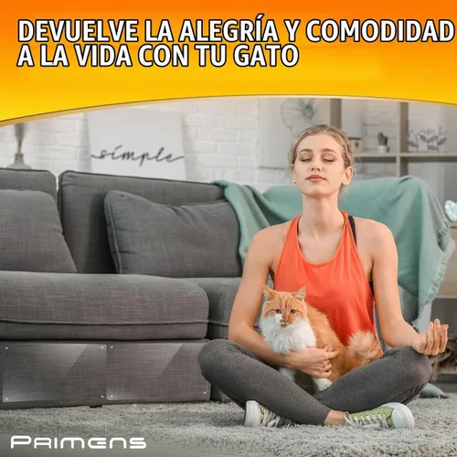 Vista 6 de Protectores de muebles resistentes a arañazos para gatos, para sofá, puertas, protectores de sofá transparentes contra arañazos de gatos