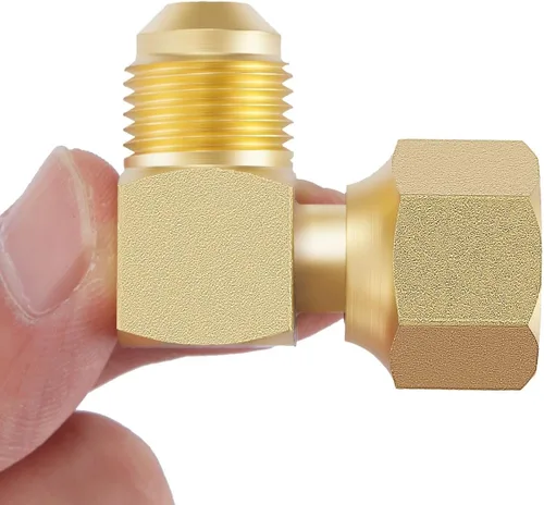 Vista 8 de Litorange 2 piezas de accesorios de acoplamiento de conector de codo de 90° de gas propano para calentadores olímpicos de baja presión de repuesto 2