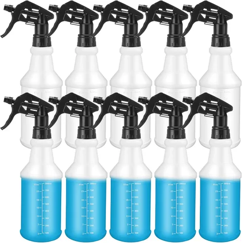Vista 9 de Paquete de 10 Botellas de Spray de 16 Oz Botellas de Spray de Agua Vacías para Limpieza de Servicio Pesado Recipiente Pulverizador Recargable