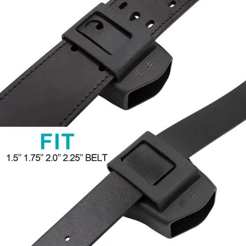 Vista 3 de Porta esposas para puños con bisagras y cadena, se ajusta a ASP Ultra Plus/EXO, resistente estuche de cinturón OWB con extracción de una mano, funda