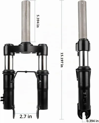 Vista 3 de MIMIRACLE - Suspensión delantera para scooter compatible con Xiaomi M365 Pro 1S Pro2 Includes Front Fender & Kickstand, Electric Scooter Front