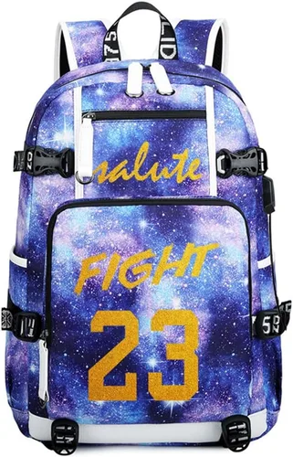 Vista 13 de Basketball Player 23 Multifunction Backpack Travel Daypacks Fans Laptop Bag For Men Wome