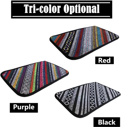 Vista 4 de Funda para consola central de automóvil, funda protectora universal para reposabrazos, estilo étnico, accesorios interiores para decoración