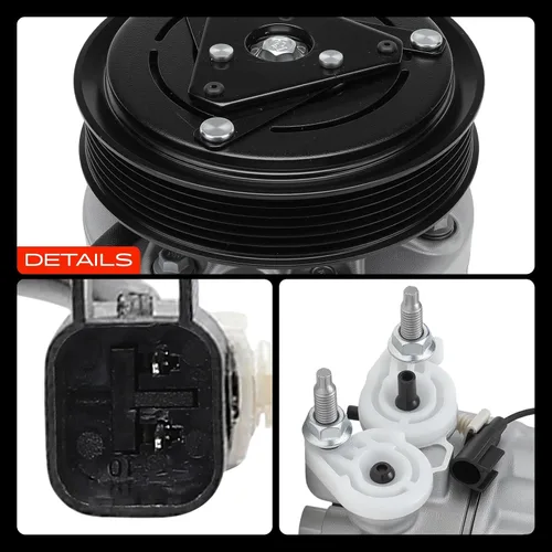 Vista 9 de A-Premium Compresor de CA con embrague compatible con Volvo XC60 2015-2017, XC90 2017-2019, S60 2.0L 2017-2018, XC70 2015-2016, S80 S90 V60 V90 y más