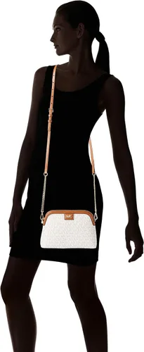 Vista 6 de MICHAEL Michael Kors Mott - Bandolera grande con cremallera, VanillaAcorn, talla única
