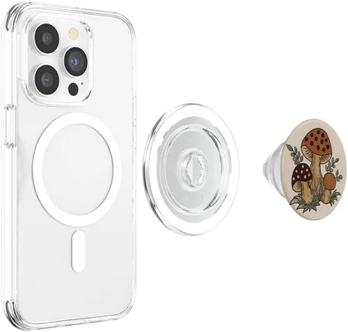 Vista 15 de Mushrooms Make Me Merry (vintage) PopSockets Swappable PopGrip