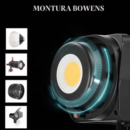 Vista 5 de IFOOTAGE Luz de video LED SL1 220DN, iluminación LED continua con luz diurna de 5600 K, CRI 98+, brillo 42000lux @ 3.3 ft, 8 efectos de luz, control