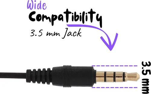 Vista 3 de Mr. Pen - Ear Bud con micrófono para escuela, 4.25 pies, conector de 0.138 in Wired Earphones, Earbuds, in Ear Headphones, Earbuds Wired with